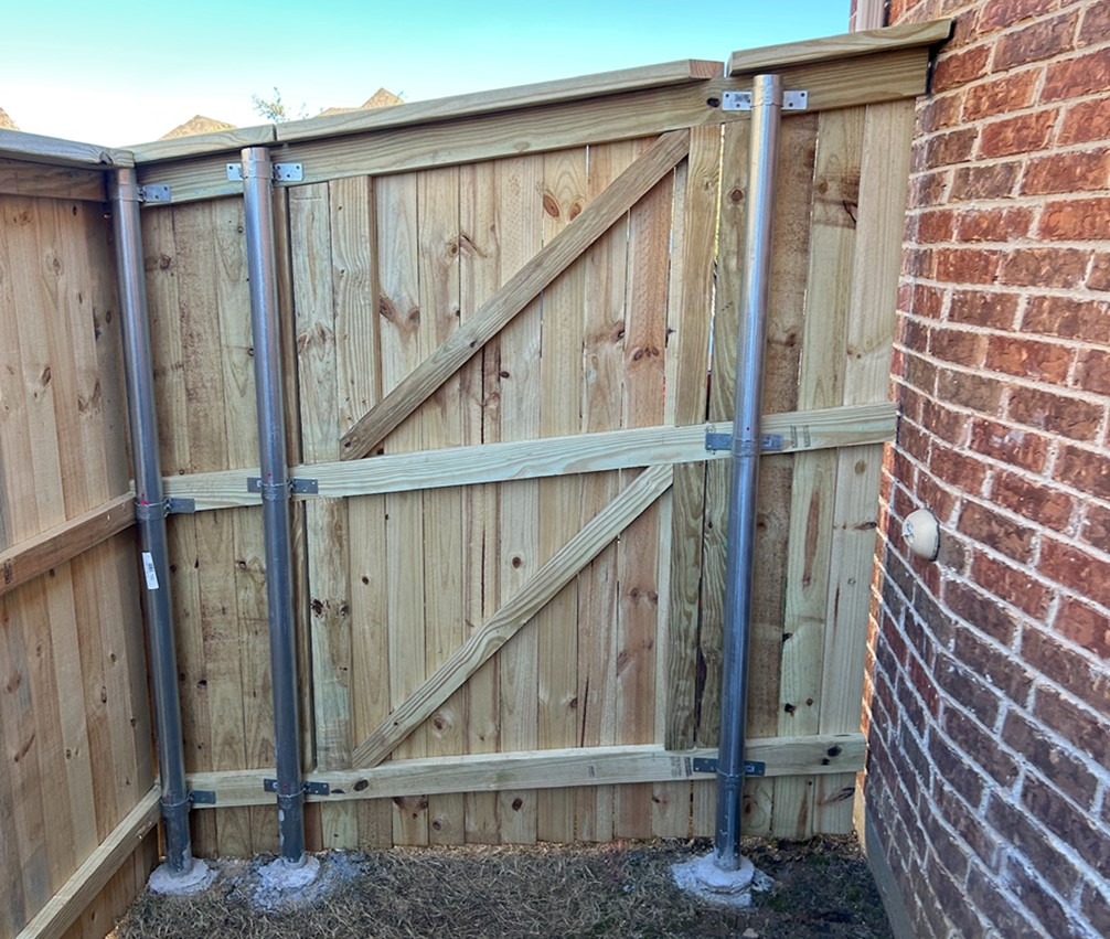 Gate repair and rehang by ServiceBeaver in Keller and DFW Texas